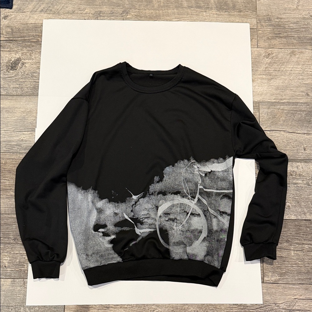 Black and Gray Men's Sweater